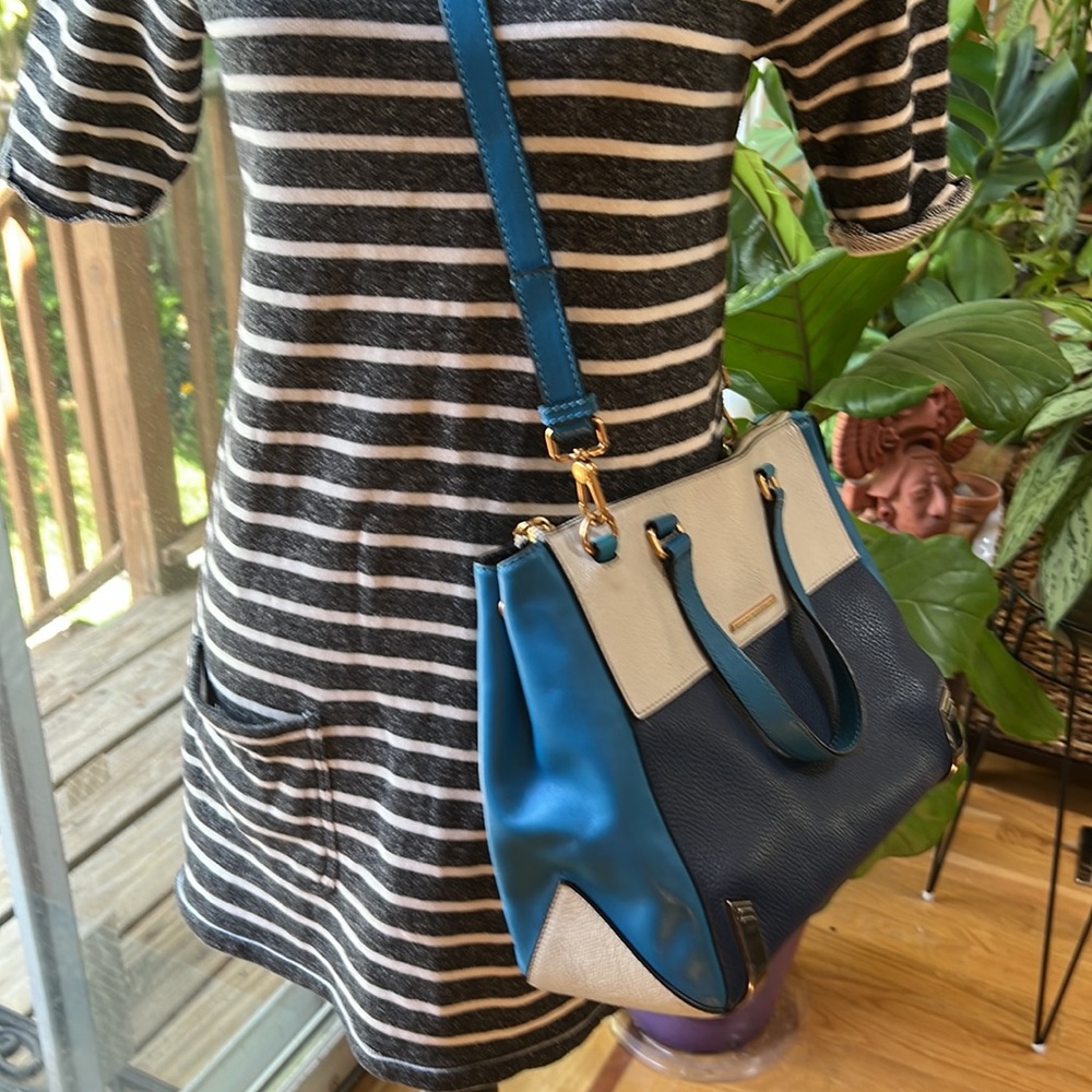 Marc Jacobs Sheltered Island Colorblock Bag cement multi vintage - Picture 2 of 8